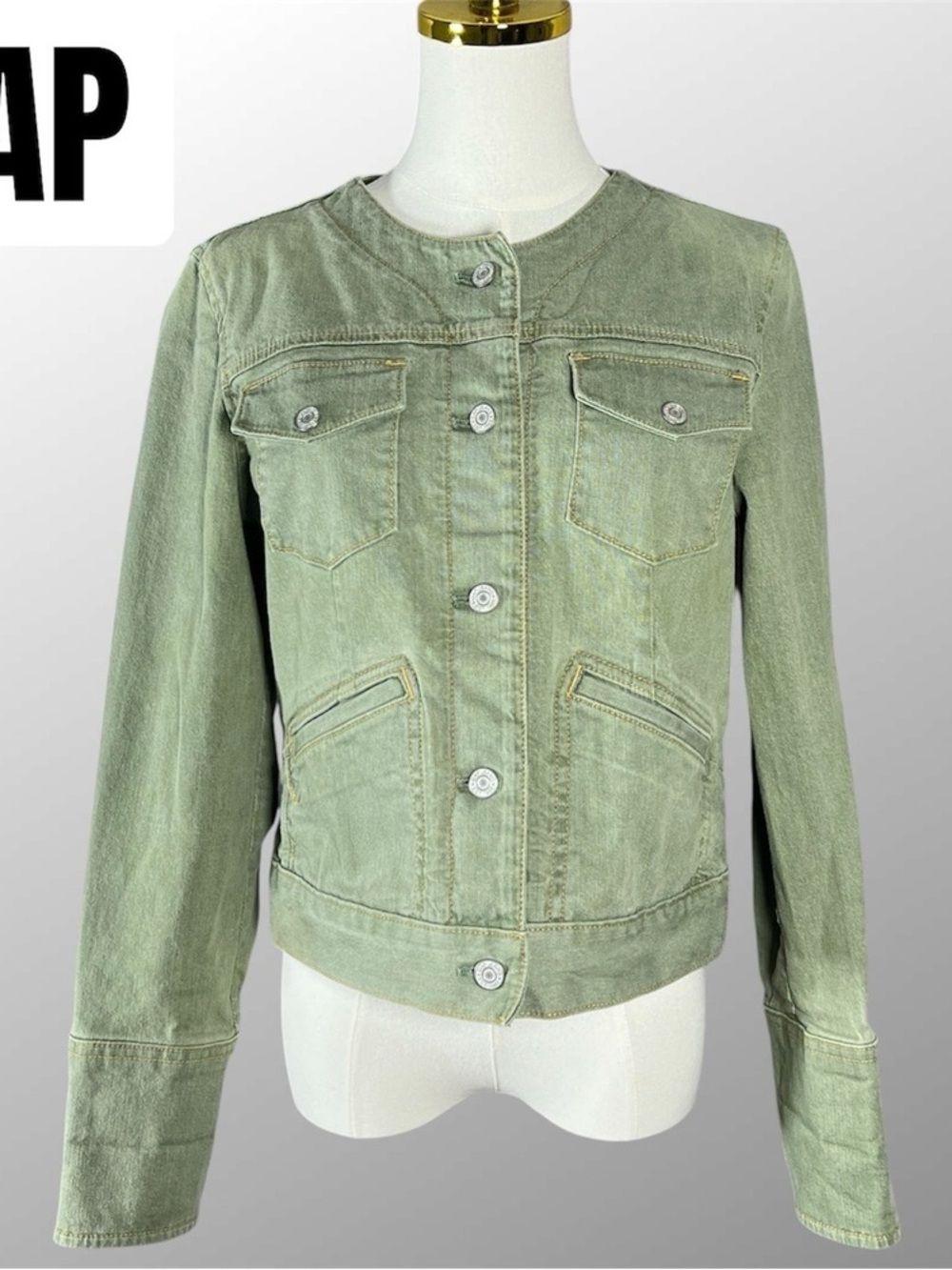 Gap light green denim jacket